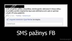 SMS pažinys FB - 