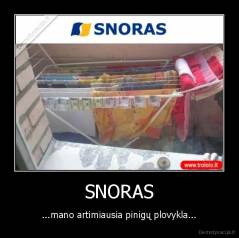 SNORAS - ...mano artimiausia pinigų plovykla...
