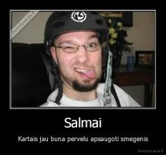 Salmai - Kartais jau buna pervelu apsaugoti smegenis