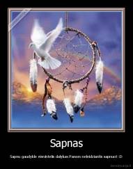 Sapnas - Sapnu gaudykle vienintelis dalykas Panom neleidziantis sapnuot :D
