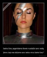 Sasha Grey pagerbdama Bowie nusidažė savo veidą - Įdomu kaip mes dažysime savo veidus mirus Sashai Grey?