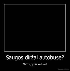 Saugos diržai autobuse? - Na*ui jų čia reikia?!