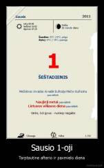 Sausio 1-oji - Tarptautine afterio ir paxmielo diena