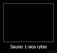 Sausio 1-sios rytas - 