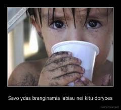 Savo ydas branginamia labiau nei kitu dorybes - 