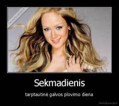 Sekmadienis - tarptautinė galvos plovimo diena