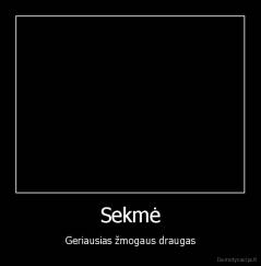 Sekmė - Geriausias žmogaus draugas