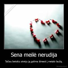 Sena meilė nerudija - Tačiau betokiu atvėju ją galima išmesti į metalo laužą.