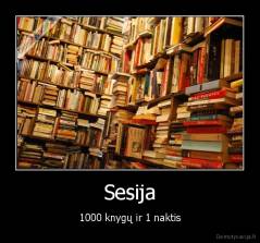 Sesija - 1000 knygų ir 1 naktis