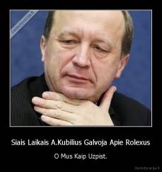 Siais Laikais A.Kubilius Galvoja Apie Rolexus - O Mus Kaip Uzpist.