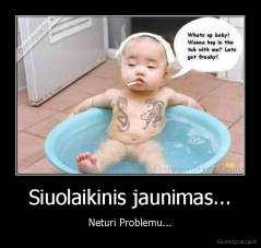 Siuolaikinis jaunimas... - Neturi Problemu...