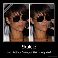 Skalėje - nuo 1 iki Chris Brown,ant kiek tu esi piktas?