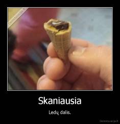 Skaniausia - Ledų dalis.