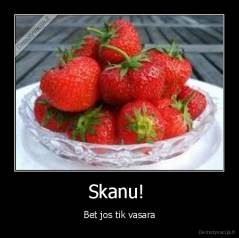 Skanu!  - Bet jos tik vasara