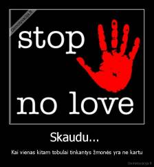 Skaudu...  - Kai vienas kitam tobulai tinkantys žmonės yra ne kartu