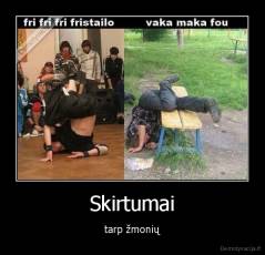 Skirtumai - tarp žmonių