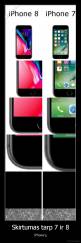 Skirtumas tarp 7 ir 8 - iPhone'ų