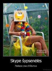Skype šypsenėlės - Paslepia visus trūkumus