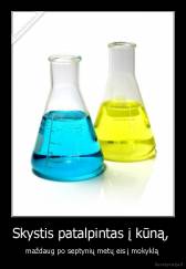 Skystis patalpintas į kūną,  - maždaug po septynių metų eis į mokyklą 