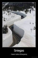 Sniegas - Visiem teikia džiaugsmą