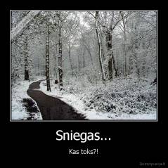 Sniegas... - Kas toks?!