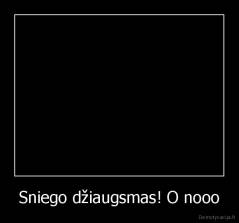 Sniego džiaugsmas! O nooo - 