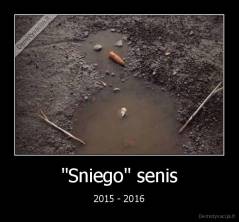 "Sniego" senis - 2015 - 2016
