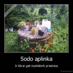 Sodo aplinka - Ji tikrai gali nustebinti praeivius