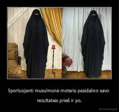 Sportuojanti musulmonė moteris pasidalino savo  - rezultatais prieš ir po.