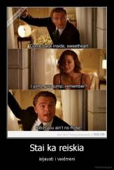 Stai ka reiskia - isijausti i vaidmeni