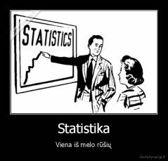 Statistika - Viena iš melo rūšių
