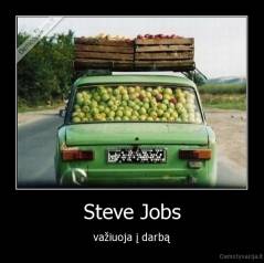 Steve Jobs - važiuoja į darbą
