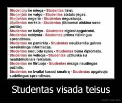 Studentas visada teisus - 
