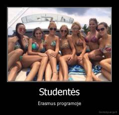 Studentės - Erasmus programoje