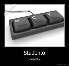 Studento - klaviatūra