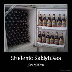Studento šaldytuvas - Akcijos metu
