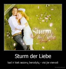 Sturm der Liebe - kad ir kiek sezonų berodytų - visi jie vienodi