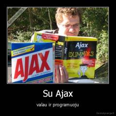 Su Ajax - valau ir programuoju