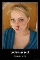 Sudaužei širdį - Sudaužiau snukį