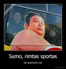 Sumo, rimtas sportas - tai supranta visi
