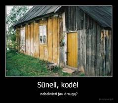 Sūneli, kodėl  - nebekvieti jau draugų?