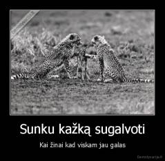 Sunku kažką sugalvoti - Kai žinai kad viskam jau galas