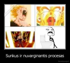 Sunkus ir nuvarginantis procesas - 