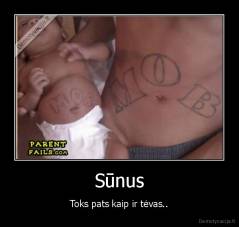 Sūnus - Toks pats kaip ir tėvas..