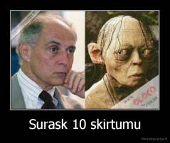 Surask 10 skirtumu - 