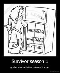 Survivor season 1 - greitai visuose šalies universitetuose 