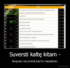 Suversti kaltę kitam - - lengviau nei įrodyti,kad to nepadarei.