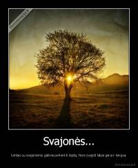 Svajonės... - kartais su svajonėmis galime perlenkti lazdą. Nors svajoti labai gera ir lengva.