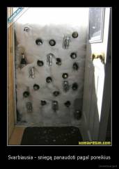 Svarbiausia - sniegą panaudoti pagal poreikius - 