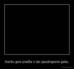 Svarbu gera pradžia ir dar įspudingesnis galas. - 